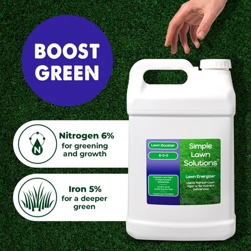 Miniatura 2 de Energizador de césped de grado comercial, potenciador de micronutrientes de hierba con hierro y nitrógeno, fertilizante concentrado en aerosol