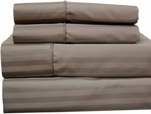 Miniatura 7 de Royal Hotel Bedding Sábanas de 650 hilos, sábanas sin arrugas, bolsillo profundo, mezcla de algodón, sábanas de satén, hipoalergénicas, 5 piezas