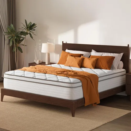 Avenco Colchón individual de 10 pulgadas, resortes embolsados individuales para aislamiento de movimiento y espuma cómoda para alivio de presión,