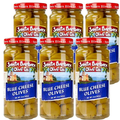 Miniatura 24 de Aceitunas Rellenas de Queso Feta Santa Barbara 10 oz, Paquete de 2