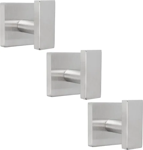Miniatura 10 de TocTen Gancho para toallas de baño, paquete de 5 ganchos para bata de pared, gancho de acero inoxidable SUS 304, gancho de toalla resistente