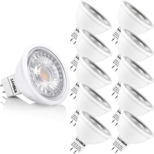 Miniatura 8 de Bombillas LED para Paisajismo MR16 de 5W, Bajo Voltaje 12V Reemplazo de Halógeno de 50W para Reflector de Paisajismo Exterior y Luz de Riel 2700K