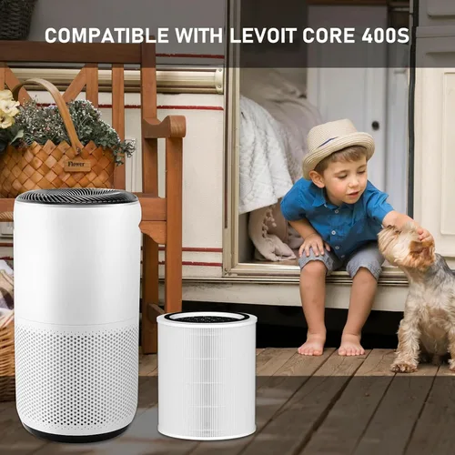 Miniatura 7 de Core 400S H13 - Filtro de repuesto True HEPA compatible con LEVOIT Core 400S Smart WiFi purificador de aire, Core 400S-RF-PA (LRF-C401-YUS)