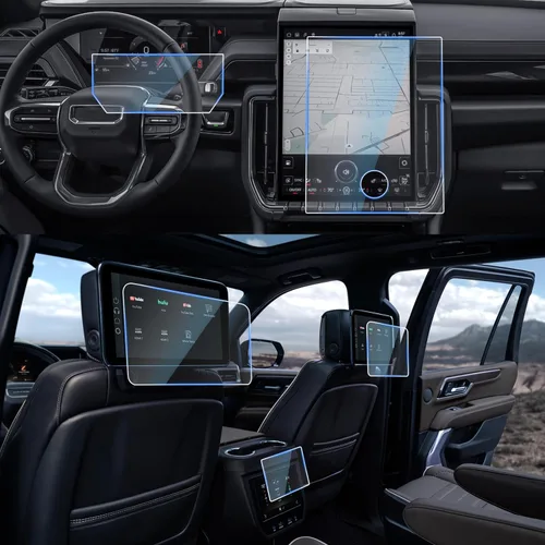 Miniatura 17 de CDEFG 3 protectores de pantalla mate para GMC Yukon 2025 2026, sin reflejos ni huellas dactilares, vidrio templado para GMC Yukon 2025 2026, 3