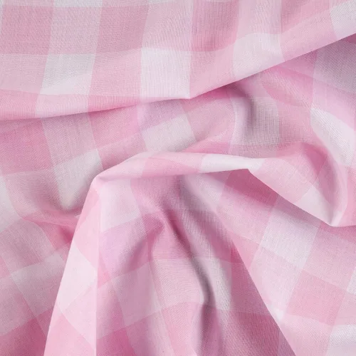 Miniatura 3 de Richcheck 60" Gingham Check 1" rosa, tela por yarda