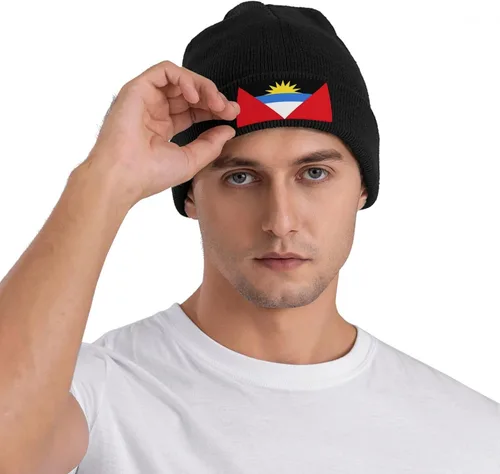 Miniatura 7 de Gorro de punto nacional para invierno y otoño, gorros para hombres y mujeres, gorro cálido con puños, gorro de esquí suave unisex