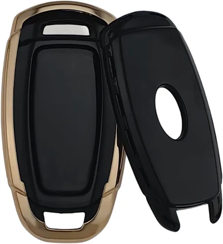 Miniatura 2 de Funda para llavero REPROTECTING TPU compatible con Hyundai Palisade 2020 2021 2022 2020-2023 Elantra (arranque sin llave de 5 botones) (Negro/Blanco)