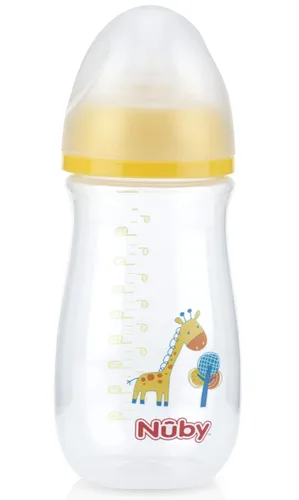 Miniatura 9 de Nuby Botella de cuello ancho con sistema de aire anticólicos, los colores/impresiones pueden variar, 1 paquete de 1 botella