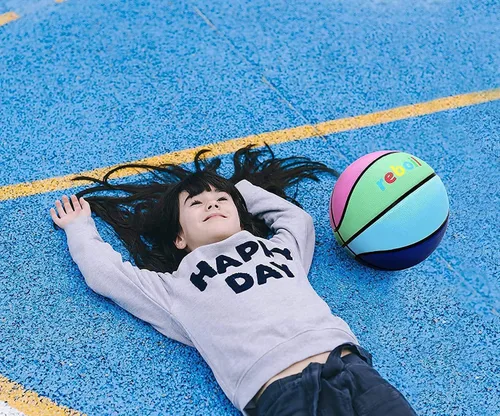 Miniatura 5 de Premium Rubber/Leather Basketball - Kids & Youth, Size 3/4/5/6/7
