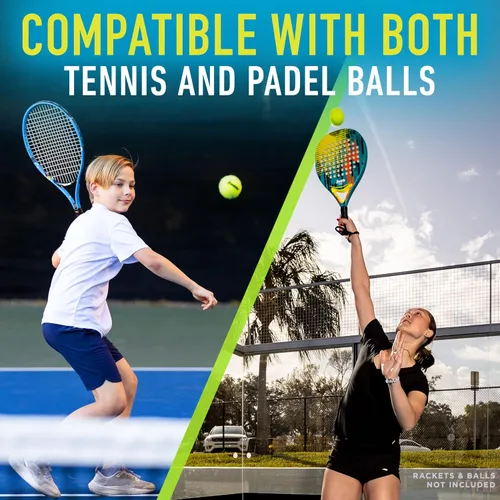 Miniatura 5 de Franklin Sports, tubos de recogida de pelotas de pickleball, tenis y pádel - (15) pelotas de tenis/pádel + (13) tubos elevadores de pickleball