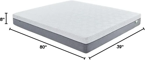 Miniatura 2 de Novilla Colchón individual XL, colchón de espuma viscoelástica de gel de 8 pulgadas para aliviar la presión, apoyo mejorado y comodidad de felpa
