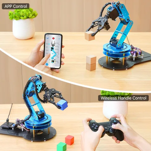 Miniatura 3 de LewanSoul Kit de brazo robótico 6DOF brazo de robot de programación con 5 servo, mango, garra mecánica y más, control de aplicación de software