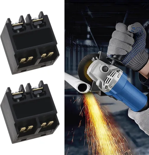 Miniatura 3 de 2 unids interruptor de amoladora angular para amoladora angular de 3.937 in 4 "botón pulsador interruptor de alimentación reemplazo herramienta