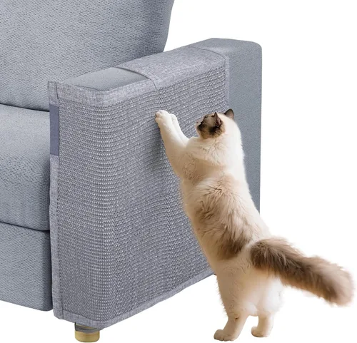 Miniatura 30 de Protector de Sofá contra Arañazos de Gato, 27.6" L*19.6" A Almohadilla Protectora de Muebles contra Arañazos de Gato Protector de Brazo de Sofá