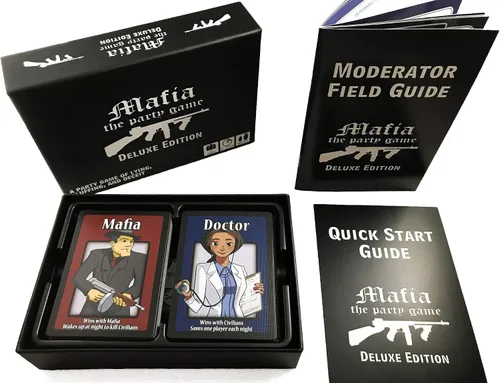Miniatura 8 de Apostrophe Games Mafia El Juego de Fiesta Edición Deluxe – Un Juego de Mentiras, Engaños y Traición – Juego de Cartas, para Adultos y Adolescentes