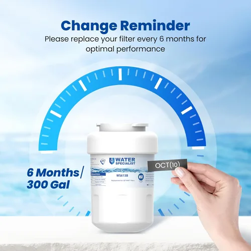 Miniatura 6 de Waterspecialist WS613B Reemplazo para GE® MWF®, SmartWater® MWFP, MWFA, GWF, HDX FMG-1, WFC1201, GSE25GSHECSS, PC75009, RWF1060 Filtro de agua