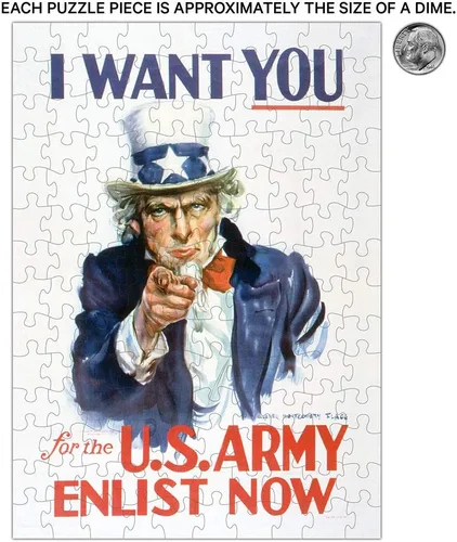 Miniatura 3 de MiniPix Puzzles - Paquete de 2 rompecabezas - We Can Do It! & Uncle Sam