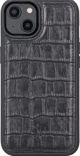 Miniatura 161 de Venito Lucca - Funda de piel compatible con Samsung Galaxy Note 10 (6,3 pulgadas), extra segura, con cubierta trasera acolchada, cocodrilo negro