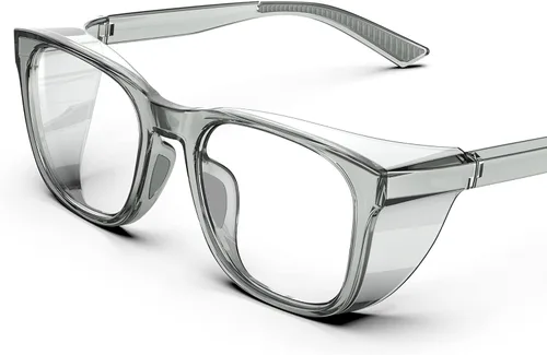 Miniatura 9 de TOREGE Gafas de seguridad para hombres, transparentes, antivaho y luz azul, resistentes a los arañazos, para mujeres, enfermeras