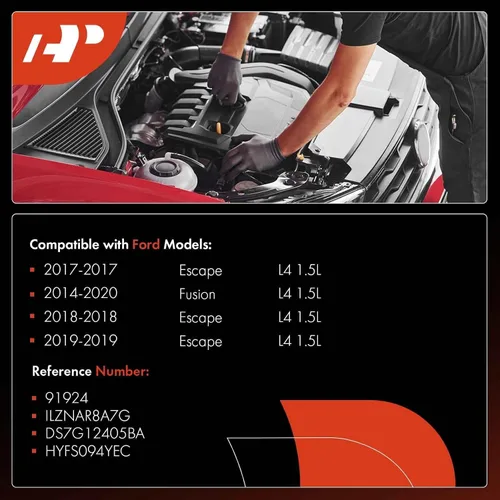 Miniatura 2 de A-Premium Iridium Platinum Bujías compatibles con Ford Escape 2017-2019, Fusion 2014-2020, 1.5L, paquete de 4