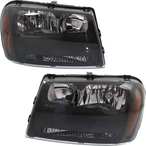 Miniatura 6 de KarParts360 Para Chevy Trailblazer 2006 07 08 2009 Conjunto de faros delanteros lado del conductor con bombillas reemplaza GM2502304