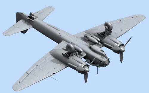 Miniatura 4 de ICM Models ICM JU 88A-14 WWII Kit de modelo de bombardero alemán (escala 1/48)