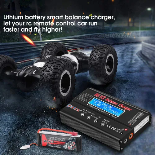 Miniatura 6 de LiPo Battery Charger RC Car Balance Charger, 1S-6S Digital Discharger Battery Pack Charger 80W 6A for Li-ion Life NiCd NiMH LiHV PB Smart