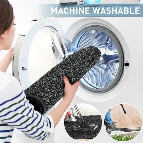 Miniatura 9 de Mibao Tapete para puerta delantera, atrapador de suciedad, tapete de bienvenida para interiores y exteriores, antideslizante, impermeable, duradero