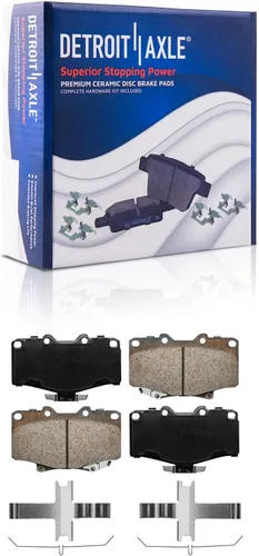 Miniatura 24 de Detroit Axle - Pastillas de Freno Delantero para Mercedes- Benz C230 C250 C300 SLK250, Pastillas de Freno Cerámica w/Reemplazo de Hardware