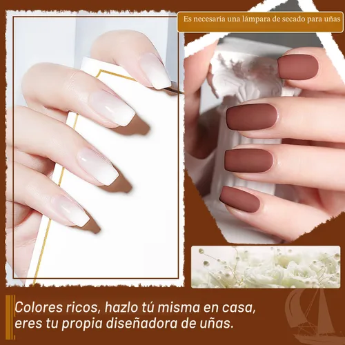 Miniatura 4 de JODSONE - Juego de 100 esmaltes de uñas de gel (5 ml cada uno) con capa base que no se limpia, capa de base que se borra y capa superior mate