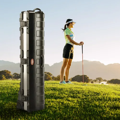 Miniatura 4 de SKB Staff ATA Hard Shell Plastic Golf Travel Case for Cart Bags
