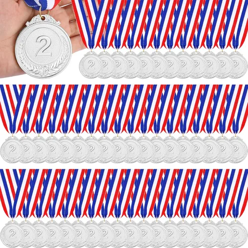 Miniatura 8 de Sasylvia 120 medallas de oro y plata de bronce, medallas ganadoras de premios, medallas para adultos y niños, medallas para béisbol, softbol