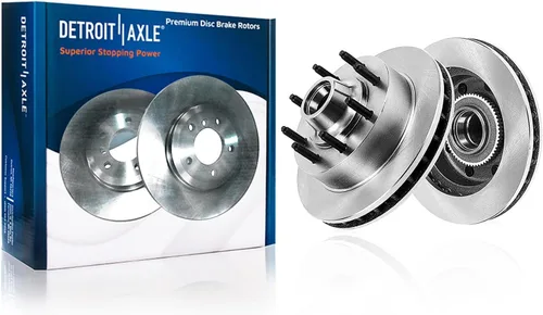 Miniatura 14 de Detroit Axle - Rotores de freno traseros para Volkswagen Beetle Jetta Golf SportWagen Audi A3 2010 2011 2012 2013 2014 2015 2016 2017 2018 2019