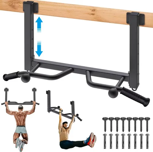 Miniatura 10 de Kipika 32" Ceiling Mounted Pull Up Bar - Heavy Duty, Highly Adjustable, Multifunctional Chin Up Bar - Home Gym System with Punching Bag Hanger and