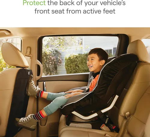 Miniatura 10 de Funda para asiento trasero de coche de Munchkin® para niños, protector de asiento de coche con alfombrillas de lujo, negro, 2 paquetes