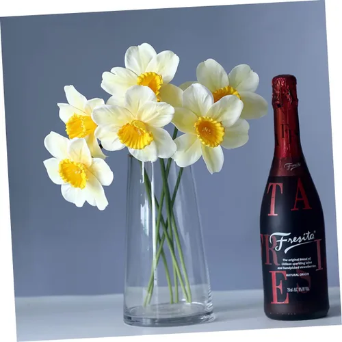 Miniatura 8 de ORFOFE 9 piezas de narcisos artificiales para fiesta, narcisos, flores de narciso, decoración del hogar, flor de narciso simulada, flor de narciso