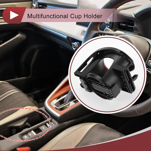 Miniatura 3 de 1 unids para la mayoría de los vehículos soporte ajustable de la taza del coche 2 en 1 soporte ajustable del teléfono soporte de la taza
