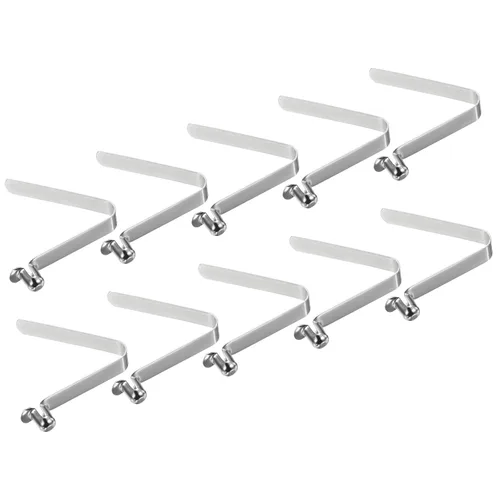Miniatura 14 de PATIKIL Broches de paleta de kayak de 0.197 x 0.118 in, paquete de 10 clips de acero en forma de V de un solo pasador, clips de resorte, tubo