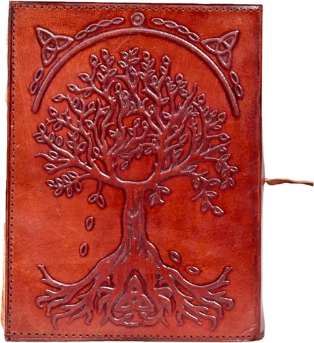 Miniatura 3 de Diario de cuero en blanco libro de hechizos de sombras con cierre de cerradura, cuaderno vintage encuadernado brujería Wicca Grimorio Bruja cuaderno