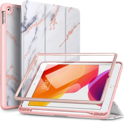 Miniatura 8 de SURITCH para iPad de 9ª/8ª/7ª generación, Funda iPad 10.2, [Protector de Pantalla Integrado] [Soporte para Lápiz] Funda de Cuero Ligera Cubierta