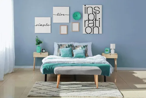 Miniatura 6 de Safiyya Papel Tapiz Azul Despegar y Pegar Papel de Contacto Gris Azul Papel Tapiz Decorativo Impermeable Autoadhesivo Papel de Contacto Rollos