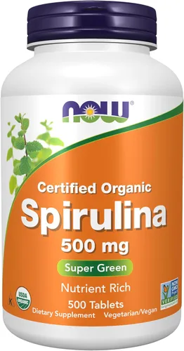 Miniatura 9 de Tabletas de espirulina orgánica de Now Foods, 7.33739E+11, 100, 1, 1