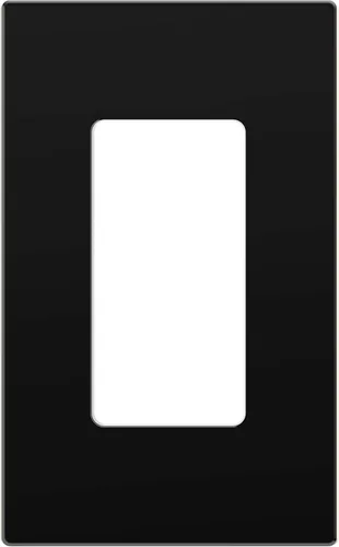 ENERLITES - SI8831-BK-SL Placa de pared decorativa sin tornillos, cubierta de salida segura para niños, tamaño 1-Gang 4.68 pulgadas de alto x 2.93