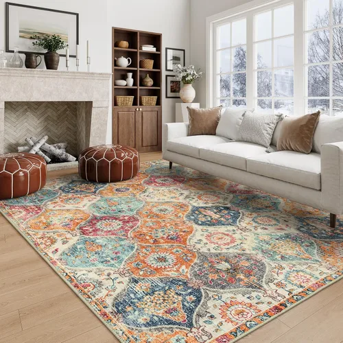 Miniatura 73 de Lahome - Alfombra de marroquí tejida, alfombra para cocina, pasillo, antideslizante, pasillo para entrada, pasillo de lavadero, dormitorio, 274 x