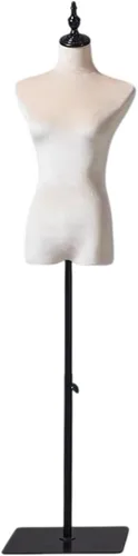 Miniatura 13 de Female Mannequin Torso with 140-185 Cm Adjustable Height Stand, Shoulders 39 Cm /Bust 86 Cm / Waist 64 Cm / Hip 84 Cm(Brown,with arms)