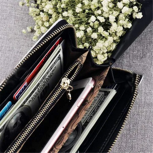 Miniatura 2 de Cartera de piel para mujer con monedero de pulsera el mejor regalo para mujeres