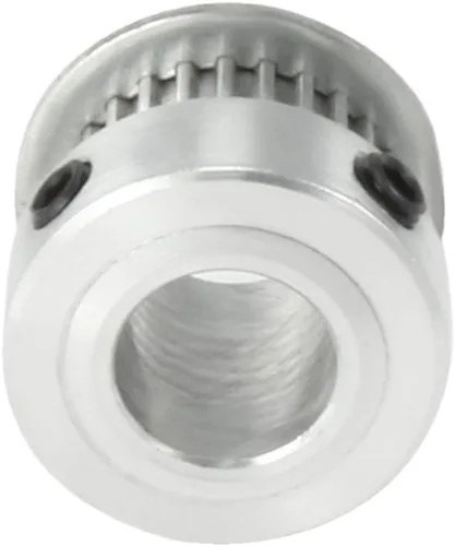 Miniatura 3 de uxcell Aluminio 25 dientes 0.394 in diámetro 0.080 in Pitch correa dentada polea para correa de 0.236 in