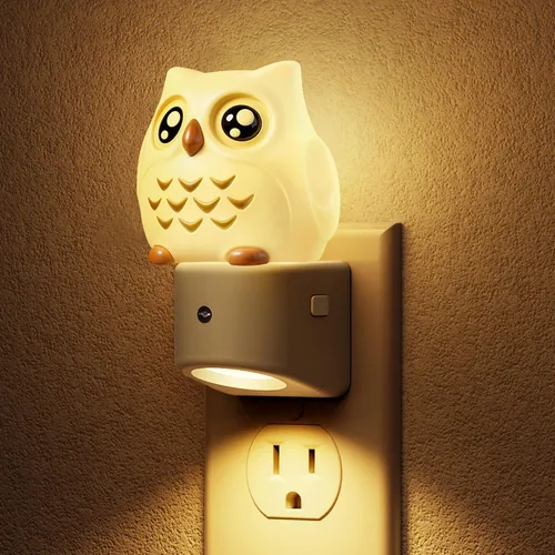 Miniatura 9 de L LOHAS LED - Luz nocturna enchufable para niños, luces nocturnas 3D de cachorros lindas con sensor de atardecer a amanecer, 1600K/2700K/5000K 3CCT