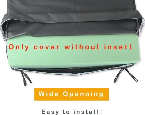 Miniatura 5 de Fundas de cojín repelentes al agua para asiento de patio, solo fundas de cojín para asientos de exteriores