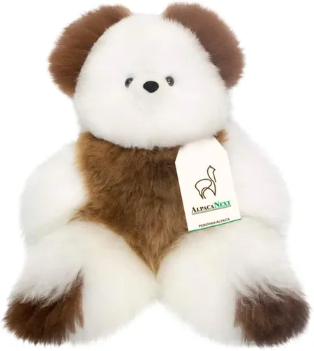 Miniatura 17 de Oso de Peluche de Alpaca Bebé Suave y Tierno - 9 pulgadas. Animal de Peluche de Alpaca Premium Hecho a Mano con Piel Auténtica de Alpaca. Lindo Oso